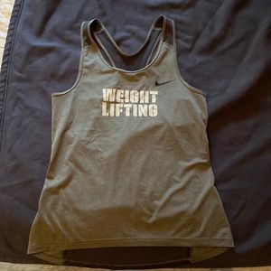 Nike weightlifting tank top